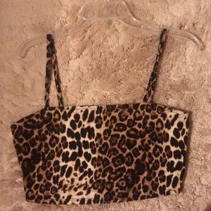 Forever 21 Leopard Crop Top